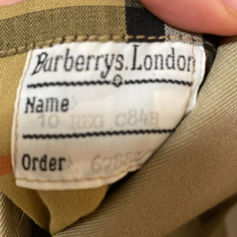 Vintage Burberrys London Trench Coat Size 10 Regular Nova Check Liner Beige - Picture 17 of 17